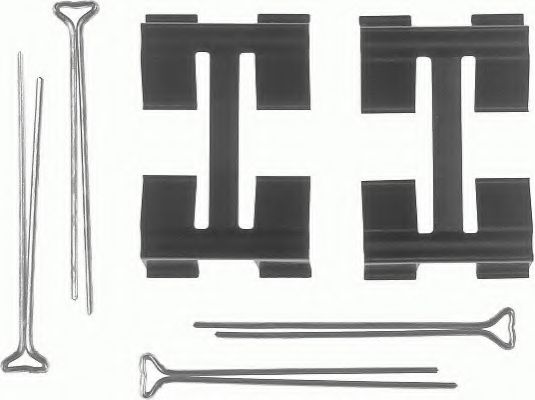 Комплектующие, колодки дискового тормоза FERODO FBA427