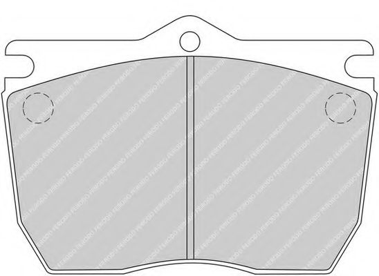 Комплект тормозных колодок, дисковый тормоз FERODO 29018