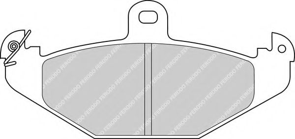 Комплект тормозных колодок, дисковый тормоз FERODO FDB1560