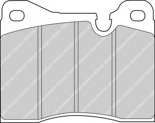 Комплект тормозных колодок, дисковый тормоз FERODO FDB161