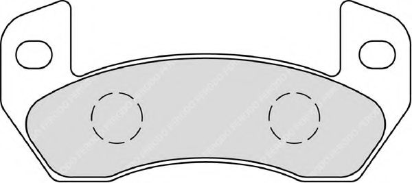 Комплект тормозных колодок, дисковый тормоз FERODO FDB4309