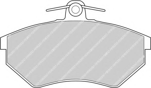 Комплект тормозных колодок, дисковый тормоз FERODO FDB774