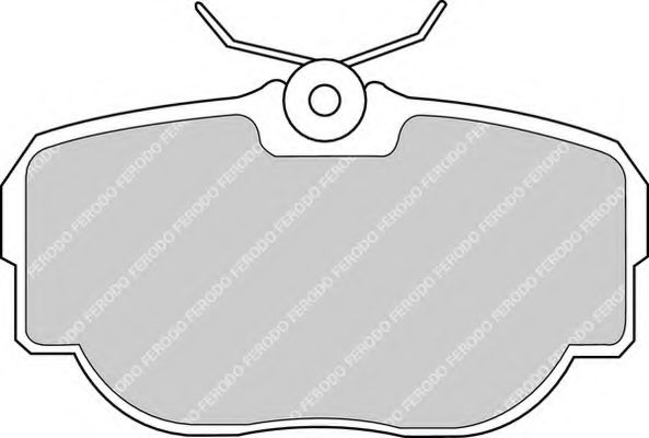 Комплект тормозных колодок, дисковый тормоз FERODO FDB981