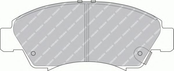 Комплект тормозных колодок, дисковый тормоз FERODO FSL777