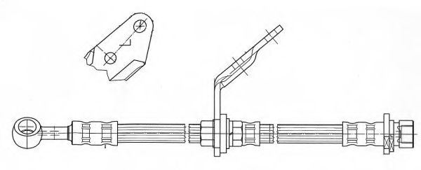 Тормозной шланг FERODO FHY3303