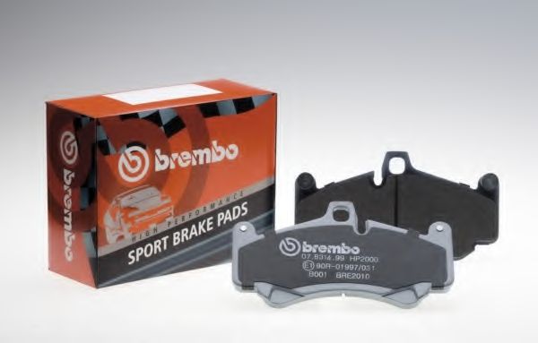 Комплект высокоэффективных тормозных колодок BREMBO 07.B314.03