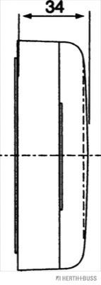 Задние фонари; Габаритный фонарь VIGNAL SYSTEMS 194310