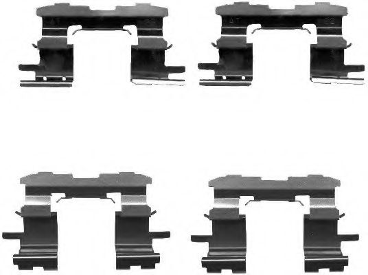 Комплектующие, колодки дискового тормоза MINTEX MBA1631