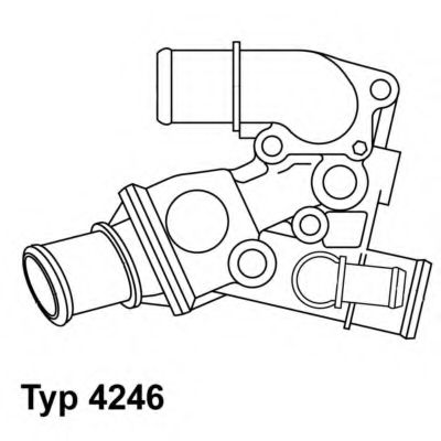 Термостат, охлаждающая жидкость WAHLER 4246.80D