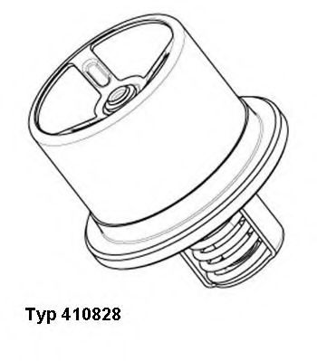 Термостат, охлаждающая жидкость WAHLER 410828.82D0