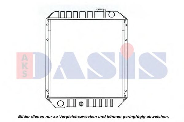 Радиатор, охлаждение двигателя AKS DASIS KOMATSU