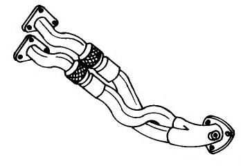 Труба выхлопного газа AKS DASIS SG22118