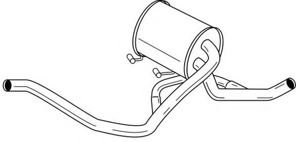 Средний глушитель выхлопных газов AKS DASIS SG45451