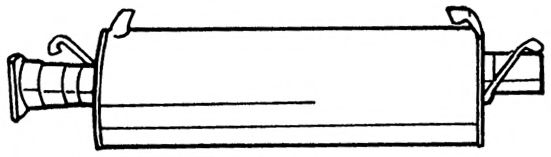Средний глушитель выхлопных газов AKS DASIS SG32404