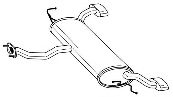 Глушитель выхлопных газов конечный AKS DASIS SG24636