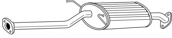 Средний глушитель выхлопных газов AKS DASIS SG24414