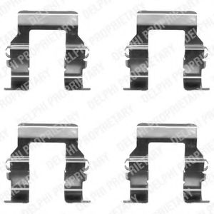Комплектующие, колодки дискового тормоза DELPHI LX0367