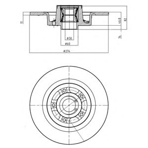 Тормозной диск DELPHI BG9026RSC