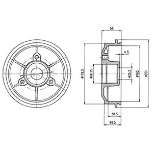 Тормозной барабан DELPHI BF267