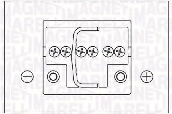 Стартерная аккумуляторная батарея; Стартерная аккумуляторная батарея MAGNETI MARELLI 067300630005