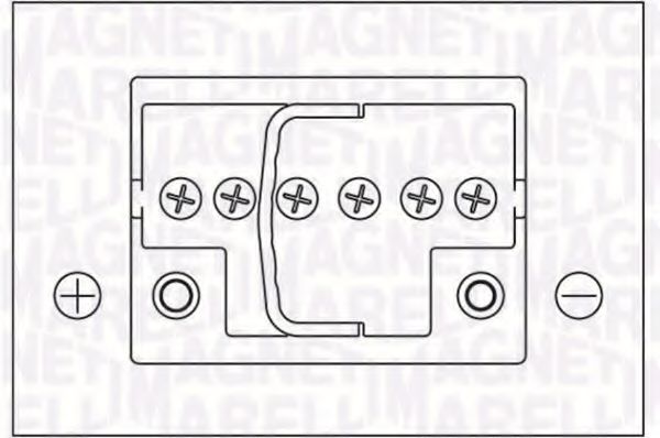 Стартерная аккумуляторная батарея; Стартерная аккумуляторная батарея MAGNETI MARELLI 067300270005