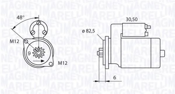 Стартер MAGNETI MARELLI 063521240200