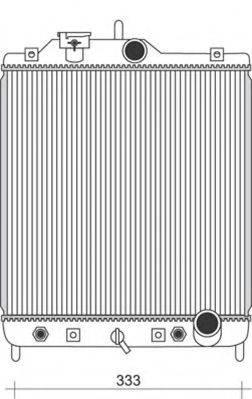 Радиатор, охлаждение двигателя MAGNETI MARELLI 350213929000