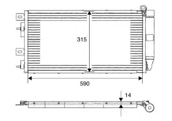 Конденсатор, кондиционер PRASCO BW5256