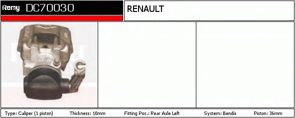 Тормозной суппорт DELCO REMY DC70030