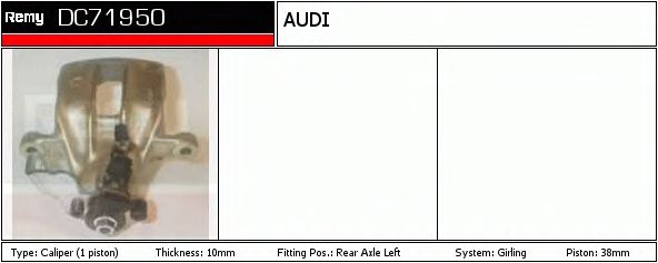 Тормозной суппорт DELCO REMY DC71950