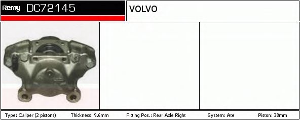 Тормозной суппорт DELCO REMY DC72145