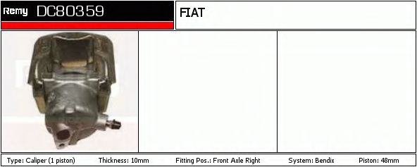 Тормозной суппорт DELCO REMY DC80359