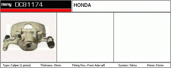 Тормозной суппорт DELCO REMY DC81174
