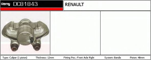 Тормозной суппорт DELCO REMY DC81843