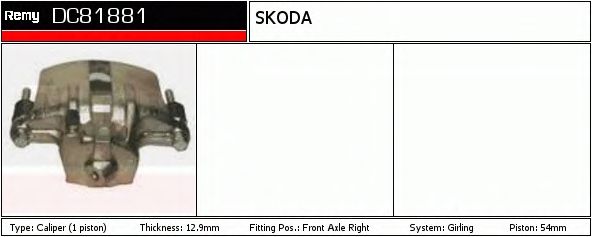 Тормозной суппорт DELCO REMY DC81881