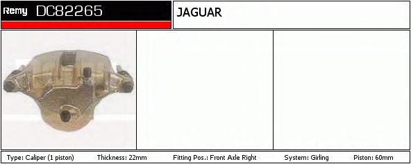 Тормозной суппорт DELCO REMY DC82265