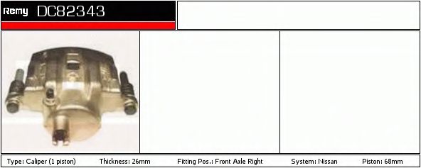 Тормозной суппорт DELCO REMY DC82343
