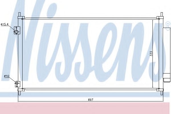 Конденсатор, кондиционер NISSENS 940448