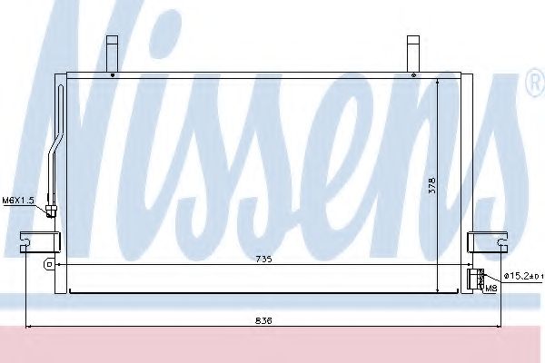 Конденсатор, кондиционер NISSENS 94500