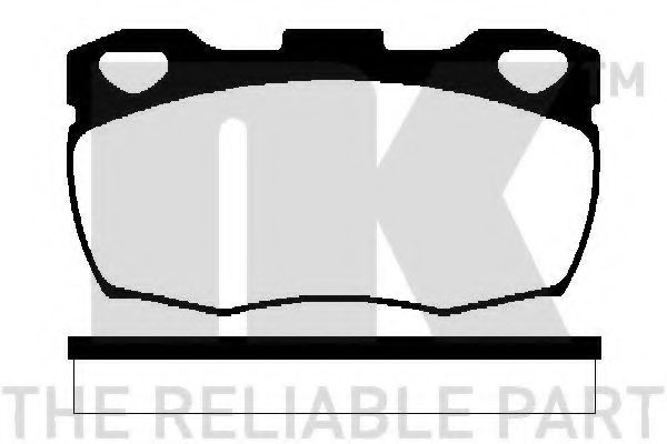 Комплект тормозных колодок, дисковый тормоз NK 224018