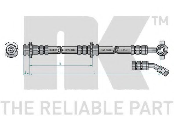 Тормозной шланг NK 852255