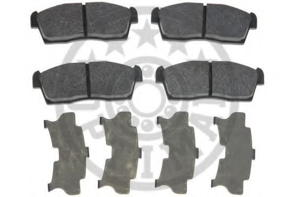 Комплект тормозных колодок, дисковый тормоз OPTIMAL 12415