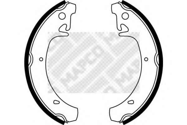 Комплект тормозных колодок MAPCO 8021
