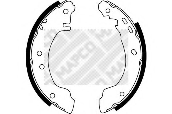 Комплект тормозных колодок MAPCO 8520