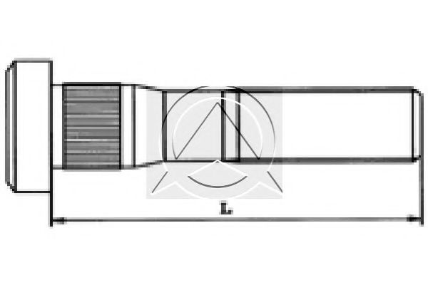 Болт крепления колеса SIDEM 14410