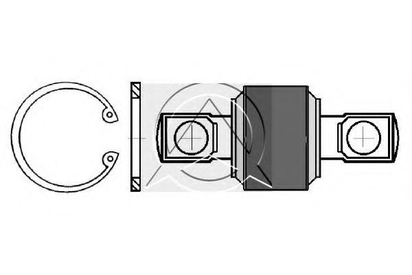 ремонтный комплект, рычаг подвески SIDEM 44447