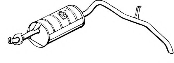 Глушитель выхлопных газов конечный FONOS 61853