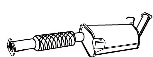 Средний глушитель выхлопных газов FONOS 617733