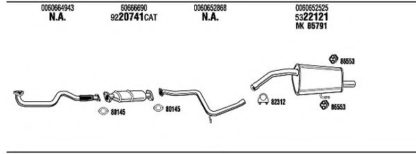 Система выпуска ОГ FONOS ART08813