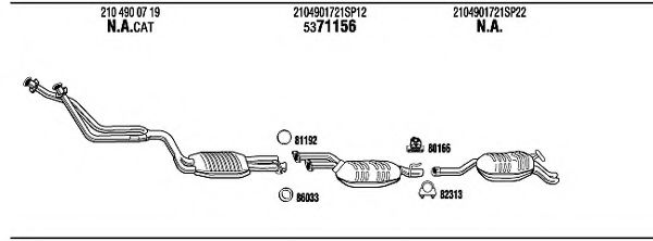 Система выпуска ОГ FONOS MB28041